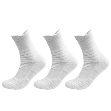 Lot de 3 Paires de Socquette de Contention Homme - Respirantes, Élastiques, Sport Basketball et Cyclisme - cocoonease